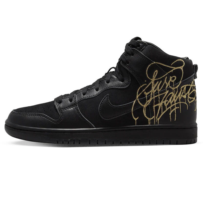 Nike x FAUST Dunk High 'Black Gold'