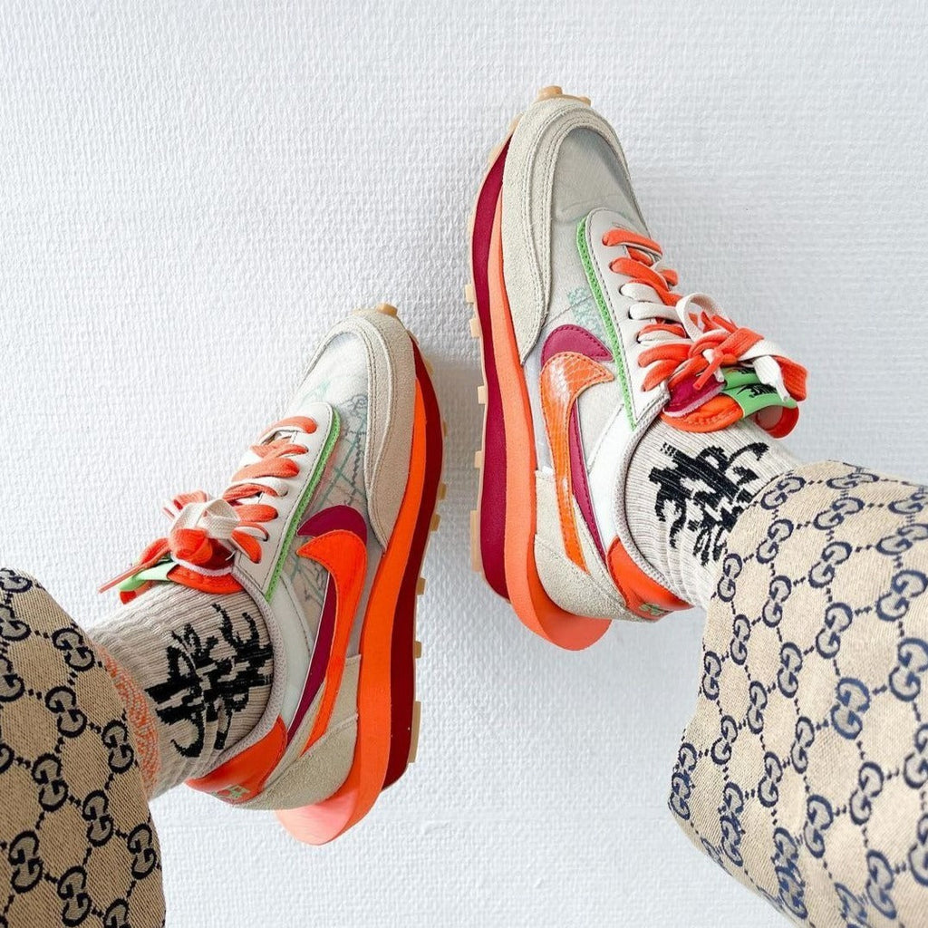 Nike LD Waffle x Sacai x CLOT 'Kiss of Death Orange Blaze'
