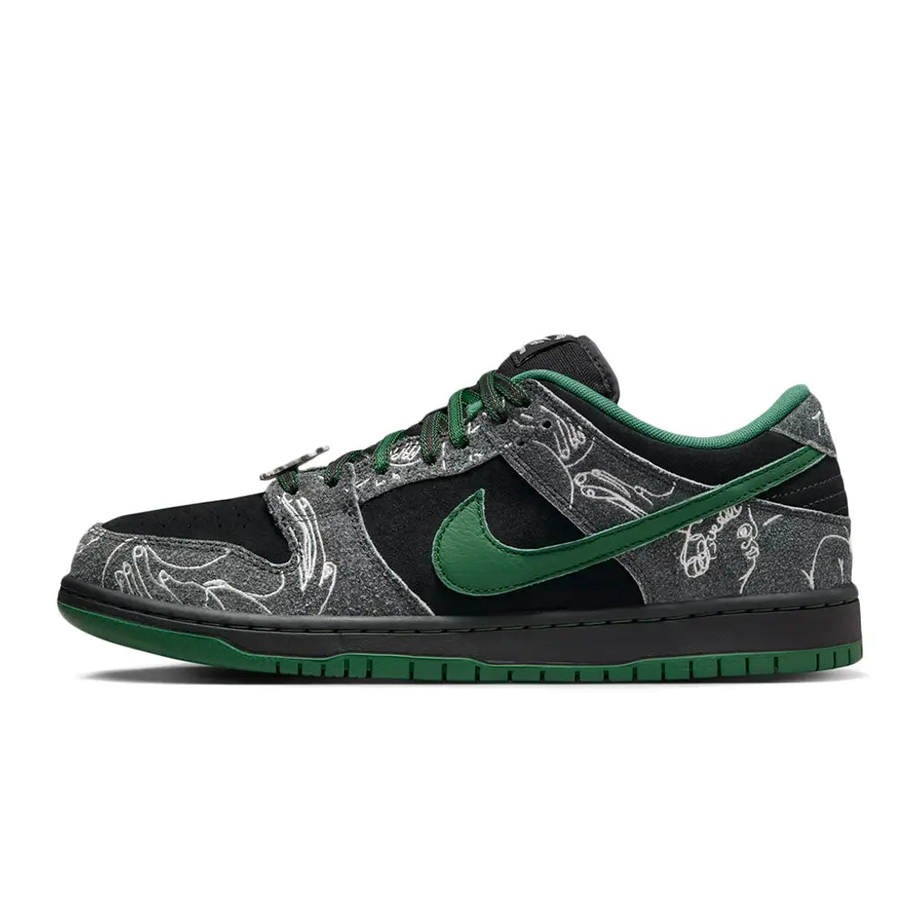 Nike SB x There Skateboards Dunk Low 'Anthracite Gorge Green'
